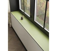 Tapis de Rebord de Fenêtre Tapis de Rebord Fenêtre en Terre Diatomées, Couvre-Rebord Réglable à Séchage Rapide, Coussin Cuisine/Baie Vitrée Uni(Green,72x16inch (182x41cm))