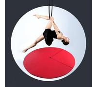 Tapis de réception en métal pour cerceau de yoga aérien/barre de pole dance, tapis de sécurité épais pour adultes et enfants, tapis de pole dance pliable, tapis de yoga (noir, 150 cm x 5 cm (59 p