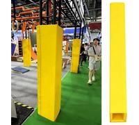 Tapis de rechange pour bâton de basket-ball - Housse de protection contre les chocs pour colonnes de 4 x 4, gym en plein air et aire de jeux, rembourrage jaune de 2,1 m pour une durabilité et une