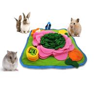 Tapis de recherche de lapin, tapis à renifler pour hamsters, jouets puzzles, tapis d'alimentation interactif pour cochons d'Inde, hérissons, chinchillas, furets, petits animaux, soulagement du stress