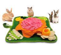 Tapis de recherche de lapin, tapis à renifler pour hamsters, jouets puzzles, tapis d'alimentation interactif pour cochons d'Inde, hérissons, chinchillas, furets, petits animaux, soulagement du stress