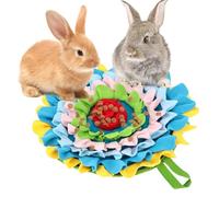 Tapis de recherche de nourriture pour animaux de compagnie - Couverture d'alimentation en forme de puzzle de style floral, unité de d'activité d'engagement cognitif, conception légère et pliable