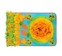 Tapis de recherche de nourriture pour chien, tapis à renifler pour chien, alimentation lente, jouet puzzle pour chien, fournitures pour animaux de compagnie, tapis à renifler pour chien avec carotte