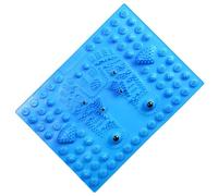 Tapis de réflexologie des pieds - Surfaces de thérapie pliables, planche de cartographie de pression, couche de pas, tapis d'activation méridien | Pratique du bien-être à la maison, entraînement à la