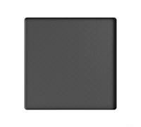 Tapis de réfrigérateur en silicone antidérapant et imperméable à bords surélevés pour réfrigérateur, machine à laver, climatiseur, plante en pot, noir et gris, 50 x 50 cm