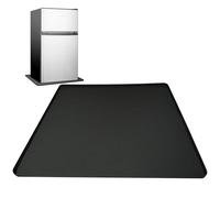 Tapis de réfrigérateur en silicone : tapis multifonctionnel pour appareils électroménagers, PR, tapis sous le réfrigérateur de sol | 23,6 x 23,6 pouces sous la machine à laver avec bord surélevé