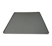 Tapis de réfrigérateur, tapis de réfrigérateur en silicone avec bord surélevé, coussinet pour dessous de la machine à laver de 23,6 x 23,6 pouces avec bord surélevé, tapis multifonctionnel Pa