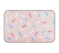 Tapis de refroidissement abstrait coloré en barbe à papa pour chiens - Lit pour intérieur et lapin - Amovible - 60 x 98 cm