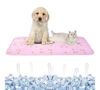 Tapis de refroidissement confortable pour chien et chat en soie glacée pour tous les besoins de refroidissement d'été des animaux de compagnie