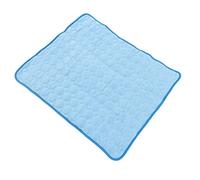 Tapis de Refroidissement de Chien, Tapis de Refroidissement d'individu Amical d'animal Familier de Peau Lavable pour le Contact Froid à l'intérieur (Bleu)