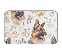 Tapis de refroidissement d'été blanc pour chiens de berger allemand, tapis rafraîchissant pour l'extérieur, 96,5 x 58,4 cm, tapis de refroidissement d'extérieur pour chiot, essentiel de voyage, manta