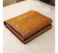 Tapis de refroidissement en bambou mat carbonisé pour lit et canapé - Tapis pliable (70 x 190 cm) pour détente et détente