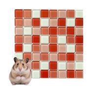 Tapis de refroidissement en cristal pour hamster, hamster, pierre en verre, tapis de refroidissement pour hamster, tapis de refroidissement d'été bleu glacé, pour hamster nain, lapins, cochon d'Inde
