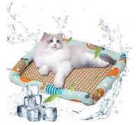 Tapis de refroidissement en rotin pour animaux de compagnie | Tapis en rotin rafraîchissant pour animaux de compagnie | Tapis de cage pour petit chien, animaux de compagnie, chats