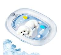 Tapis de refroidissement gonflable pour chiens - imperméable et épais Tapis | Tapis d'eau sensoriel pour chiot, chaton, intérieur et extérieur | Cage, maison, balcon, voiture, voyage, terrasse