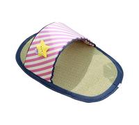 Tapis de refroidissement multifonction pour animal domestique avec rotin ventilé Dissipation rapide de la chaleur Idéal pour les voyages par temps chaud