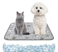Tapis de refroidissement pour animal de compagnie, lit d'été pour chien pour intérieur et extérieur, coussin confortable portable pour canapé, voiture, chenil, voyage (M)