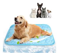 Tapis de refroidissement pour animaux de compagnie pour chiens absorbant l'eau, bon tapis de repos d'été pour petits chiots (150 x 100 cm)
