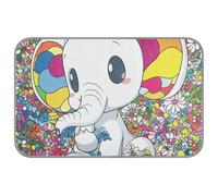 Tapis de refroidissement pour chats avec motif éléphant blanc froid pour chat - Couverture auto-rafraîchissante pour chiens et chats - Accessoires tapete rafraîchissant para mascotas M