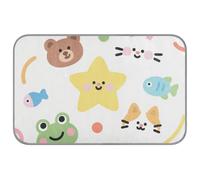 Tapis de refroidissement pour chien avec dessin animé mignon et coloré - Lit auto-rafraîchissant pour intérieur pour chiens et chats - Accessoires pour chat - Tapette rafraîchissante pour mascotas