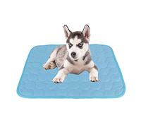 Tapis de refroidissement pour chien et chat - Tapis de refroidissement auto-rafraîchissant pour chien et chat en été, bleu, XL