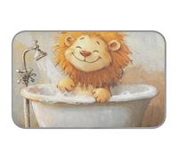 Tapis de refroidissement pour chien Motif lion Jaune Taille M