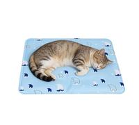 Tapis de refroidissement pour chien - Taille S M L 540 1000 1520 g, technologie gel auto-refroidissant, surfaces de refroidissement activées par pression, tapis doux pour environnement actif | Pour