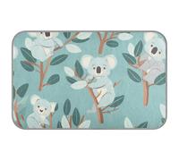 Tapis de refroidissement pour chiens - Motif koala - Bleu écume de mer - Pour l'été - Lit pour animal domestique - Portable - Manta rafraîchissante pour chien - Taille M