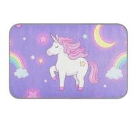 Tapis de refroidissement pour chiens - Motif licornes mignonnes - Étoile violette - Pêche - Pour l'été - Tapis auto-rafraîchissant pour chats d'extérieur - Pour hamster - Accessoires pour chat - Cama