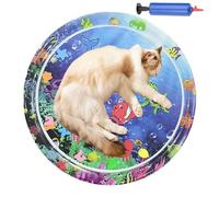 Tapis de Refroidissement pour Chiens, Tapis de Jeu coloré pour avec gonfleur, Fournitures pour Animaux de Compagnie, lit de Jeu sensoriel Portable pour Temps Chaud, Utilisation en extérieur