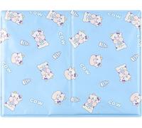 Tapis de refroidissement pour chiens, tapis de refroidissement résistant pour animaux domestiques, gel non toxique, coussin auto-refroidissant, idéal pour chiens chats en été chaud (45x60cm,vache)