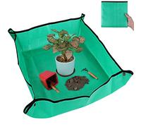 Tapis de rempotage extra large de 100,1 x 100,1 cm, plateau de rempotage imperméable pour plantes d'intérieur, sol de rempotage pour plantes d'intérieur, plantes succulentes, orchidée