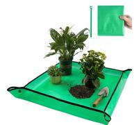 Tapis de rempotage pour contrôle de transplantation de plantes d'intérieur, 67 x 67 cm, imperméable, plateau de plantation carré, tapis de changement de sol, cadeau pour les amateurs de plantes