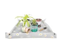 Tapis de rempotage - Tapis d'arrosage pour pot de fleurs | Coussinets imperméables et pliables en mousse EVA | 50 x 50 cm - Joli plateau à motifs de marguerites - Tapis de sol pour - Tapis de