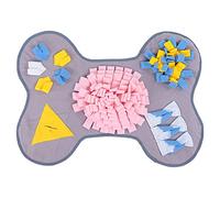 Tapis de reniflage pour Animaux de Compagnie, 28x20,5 Pouces, Tapis de reniflage interactif en Flanelle Douce pour Chiens, Anti-Stress et Alimentation Lente avec Support