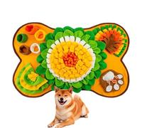 Tapis de reniflage pour chien - Tapis de jeu interactif pour recherche de nourriture, Motif patchw0rk Vibrant, Taille 64x43cm + Poids 260g, Textile En Fibre De Polyester - pour Manger Lentement & Usag