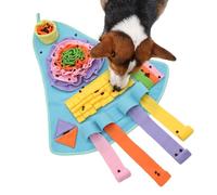 Tapis de reniflage pour chiens - Jouet puzzle interactif de style vaisseau spatial pour animaux de compagnie | Jeu éducatif pour chiots et petites races | Tapis de jeu pour le travail du nez pour