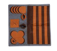 Tapis de Reniflement pour Chien 58x58cm, Puzzle d’odorat en Feutre Durable - Stimulation mentale et entraînement du, Antistress et Anti - Ennui pour Chiens Actifs