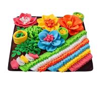 Tapis de reniflement pour chien - Puzzle - Coussin d'alimentation interactif pour animaux de compagnie | Tapis d'entraînement attrayant - Jouet à alimentation lente - Activité non glissante - Tapis de