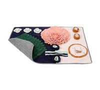 Tapis de reniflement pour chien, Tapis de reniflement pour chat - Tapis de fourrage coloré doux en polaire pour l'alimentation - Puzzle portable pour chien avec fond antidérapant, jouets