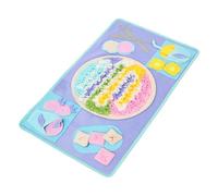 Tapis de reniflement pour chiens, tapis de reniflement coloré, alimentation lente pour chiens, fuites de nourriture et animaux de compagnie pour faire des exercices qui manipulent les jouets de