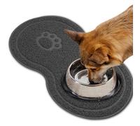 Tapis de repas imperméable - Base antidérapante de 45 cm, attrape-nourriture pour chaton, tapis à boire pour chiot | Prévention intérieure passe au lave-vaisselle lavable Accessoire d'hygiène
