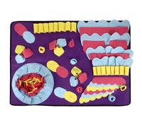 Tapis de Repas Lent Anti-étranglement, pour Chiens et Chiots | Maison, Libère L'énergie, Fond Antidérapant, Tissu Non Tissé, Couleur Pourpre