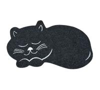 Tapis de Repas pour Chat ""Feutrine"" 60cm Noir