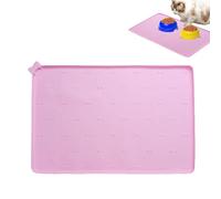 Tapis de Repas pour Chien | Coussin de Nourriture pour Chatons | Tapis Silicone Antidérapant Pliable Séchage Rapide 60x40cm pour Chiens Chats Maison Cuisine Sol Intérieur