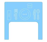 Tapis de repas pour tout-petits, tapis de nourriture pour bébé - Set de table en silicone portable pour bébé - Tapis de repas pour bébé résistant aux taches, tapis de Table pour tout-petits, napperon