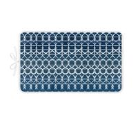 Tapis de Repassage pour Table Géométrie Bleue Verte Tapis Repassage Pliable Portable Rectangle Résistant à la Chaleur Antidérapant Lavable pour Table et Autres Surfaces 80x50cm (2 pièce)