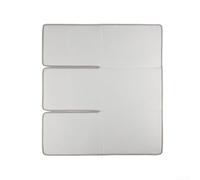 Tapis de repassage résistant à la chaleur 70 x 65 cm pliable et portable pour table de salle à manger lit - Grand tapis de presse à vapeur gris pour pantalon