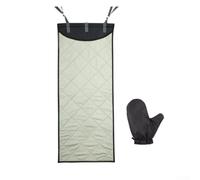 Tapis de repassage résistant à la chaleur pour cuiseur vapeur | Tissu en coton, résiste à 93,3 °C, sangle élastique, design pliable peu encombrant, comprend des gants en option