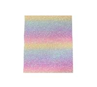 Tapis de repassage réutilisable résistant à la chaleur pour Bean Craft | Feuille thermocollante à paillettes arc-en-ciel pour bureau, maison, établi, salle de nfants et adultes